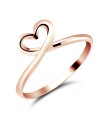 Twisted Heart Silver Ring  CSR-64